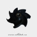 Abrasion resistant rubber impeller