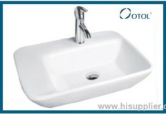 counter top wash art basin