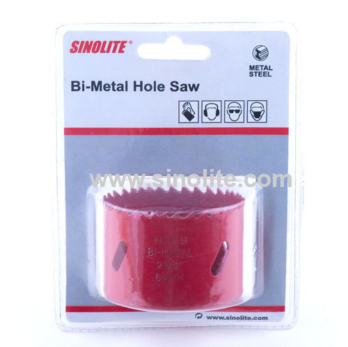 Red color Bi metal Hole Saw Materials M3, M42, 4/6 variable sharp teeth