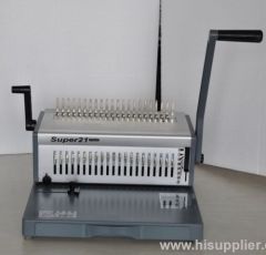 All metal construction comb binding machine