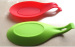 colorful silicone spoon and spatula holder