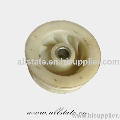 Abrasion resistant pump impeller