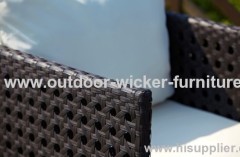 Different woven styles of rattan sofa sets