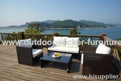 Different woven styles of rattan sofa sets
