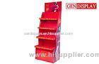 4 Tier Corrugated Cardboard Product Display Stands For Beverage