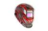 Red full head welding helmet , battery powered welding helmet