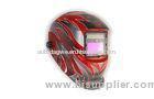 Red full head welding helmet , battery powered welding helmet