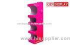 Pink Retail Economic Candy Display Racks With Colorful Printing