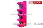 Pink Retail Economic Candy Display Racks With Colorful Printing