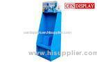 Blue Shop Cardboard Hook Display , Paper 4c Pos Cardboard Display Stands