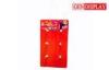Red Glossy Sidekick Display Cardboard Retail For Baby Bottles