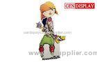 Stable Floor Portable Standee Display Cartoon With Corrugated Paper