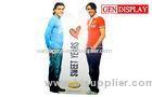 Paperboard POS Standee Display , Glossy Floor Display Standee