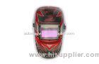 Red full head welding helmet , battery powered welding helmet