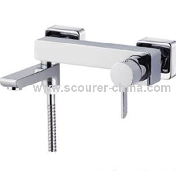 Wall Mounted Exposed Bath Shower Faucet alloy handle