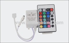 RGB 24 key RGB remote IR Controller for 5050 3528 led strip light DC connector