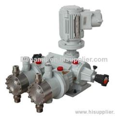CE small hydraulic diaphragm metering pump with 316 SS double pump head