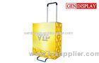 Yellow Square Cardboard Trolley Carton For International Trade Shows