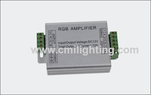 Power LED RGB Amplifier Signal Controller DC5V-24V 12A 144W for 5050 3528 SMD RGB LED Strip