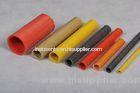 Anti Alkali FRP Tubing Pultruded Part Tube , Red / Yellow