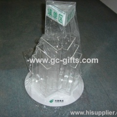 Countertop acrylic display stand for brochure