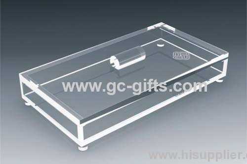 Transparent acrylic organizer display rack for cosmetic