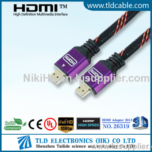 High Quality HDMI cable AM to AM gold plated