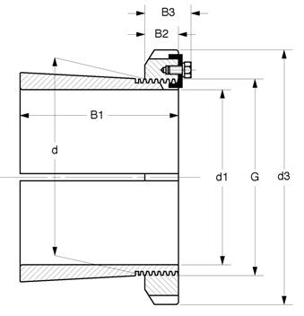 adapter sleeve H3944-H3984