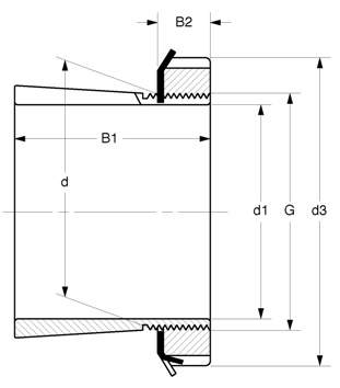 adapter sleeve H304-H322