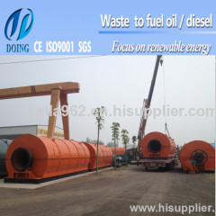 used tire recycling machine for oil, carbon black and steel wire