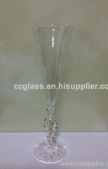 Hand Blown Borosilicate Glass Champagne Flute