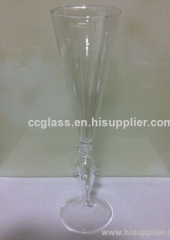 Hand Blown Borosilicate Glass Champagne Flute