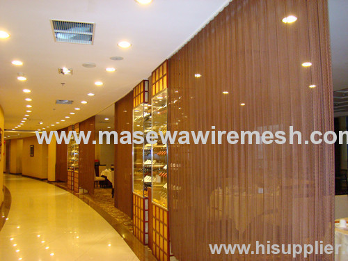 Decorative divider metal curtain aluminum partition