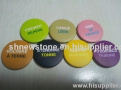 supply cheap magnetic badge, custom made fridge magnet badge