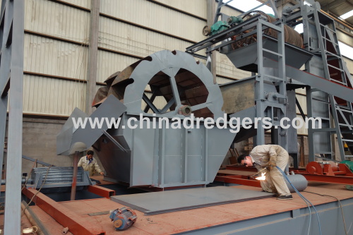 River iron sand dredging and seprating machinery