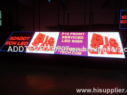 P10mm Outdoor Front Serviced LED Sign