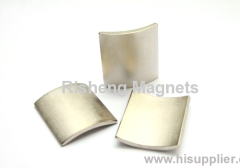 N45SH Neodymium Arc Magnets for Servo Motors Super Strong NdFeB Segment Magnets