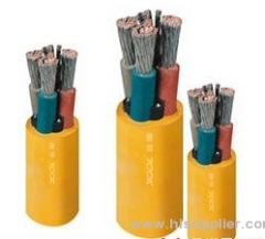 Copper conductor rubber insulated flexible high voltage rubber cable