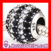 european silver jewelry accessories large hole crystal beads