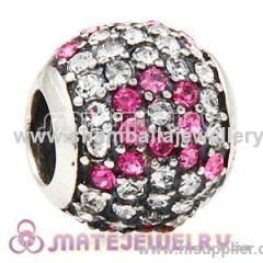 european silver jewelry accessories large hole crystal beads
