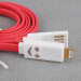 Smiley Face 8 Pin Flat Noodle LED Lighting USB Data Sync and Charger Cable for iPhone 5