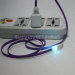 Smiley Face 8 Pin Flat Noodle LED Lighting USB Data Sync and Charger Cable for iPhone 5