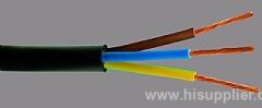 Copper conductor rubber insulated round flexible high voltage rubber cable