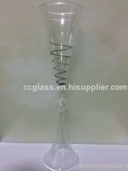 Mouth Blown Borosilicate Glass Champagne Glasses