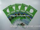 Cosmetic BOPP Header Bags Green LDPE Conical Square Bottom