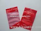 Transparent BOPP Header Bags Red Square Bottom for Sandwich