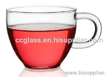 Heat Resistant Borosilicate Glass Coffee Mug