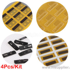 4 pcs earpiece anti-dust mesh with 3M sticker set for iphone 5