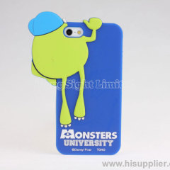 3D Cartoon Big eye monster silicon case for iphone 5