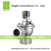 Diaphragm valve with compression fitting